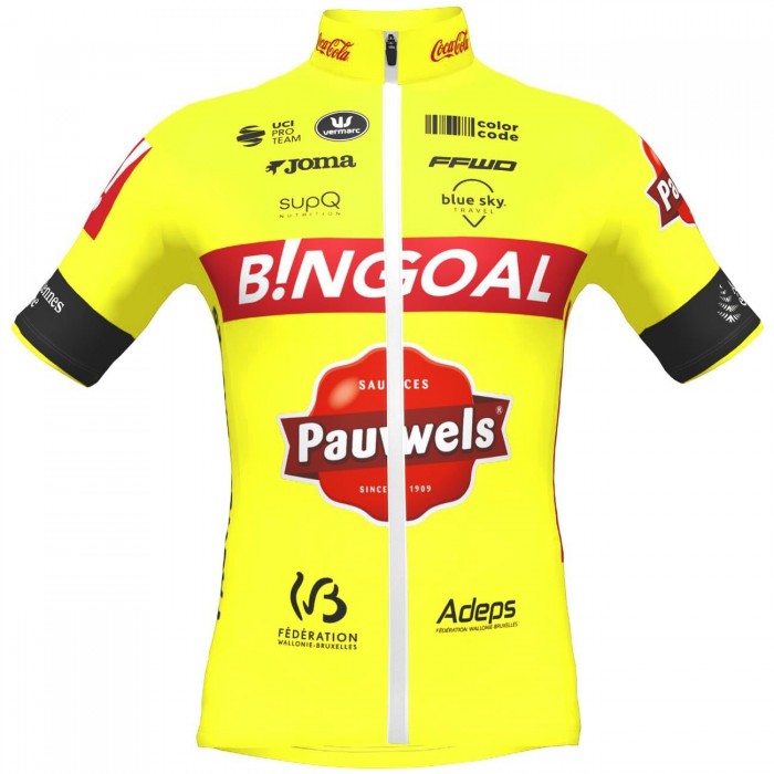 Bingoal Pauwels Sauces WB 2022 Radtrikot kurzarm-Radsport-Profi-Team Radtrikot Kaufen