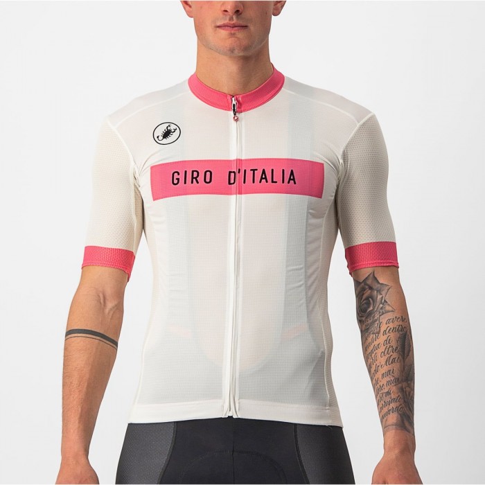 Giro d'Italia 2023 FUORI-MAGLIA BIANCO Radtrikot kurzarm Radtrikot Kaufen