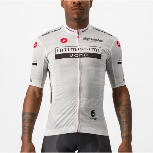 Giro d'Italia 2023 MAGLIA BIANCO Set(Radtrikot+Trägerhose) Radtrikot Kaufen