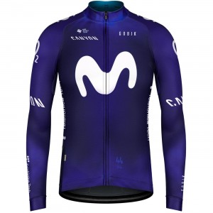 MOVISTAR 2023 Radtrikot langarm-Radsport-Profi-Team Radtrikot Kaufen