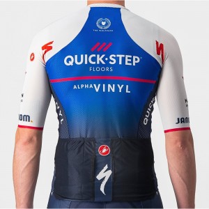Quick Step-Alpha Vinyl 2022 CLIMBER'S 3.1 Radtrikot kurzarm(langer RV)-Radsport-Profi-Team Radtrikot Kaufen