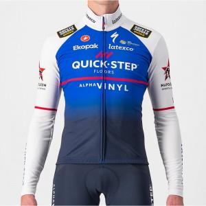 Quick Step-Alpha Vinyl 2022 Radtrikot langarm-Radsport-Profi-Team Radtrikot Kaufen