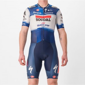 Soudal Quick-Step 2023 SANREMO RC SPEED Zeitfahranzug-Radsport-Profi-Team Radtrikot Kaufen