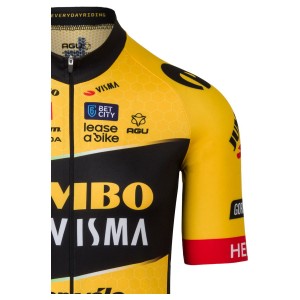 TEAM JUMBO-VISMA 2023 Radtrikot kurzarm-Radsport-Profi-Team Radtrikot Kaufen