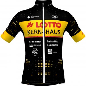 Team Lotto-Kern Haus 2023 Radtrikot kurzarm(langer Reißverschluss)-Radsport-Profi-Team Radtrikot Kaufen