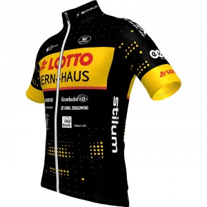 Team Lotto-Kern Haus 2023 Radtrikot kurzarm(langer Reißverschluss)-Radsport-Profi-Team Radtrikot Kaufen