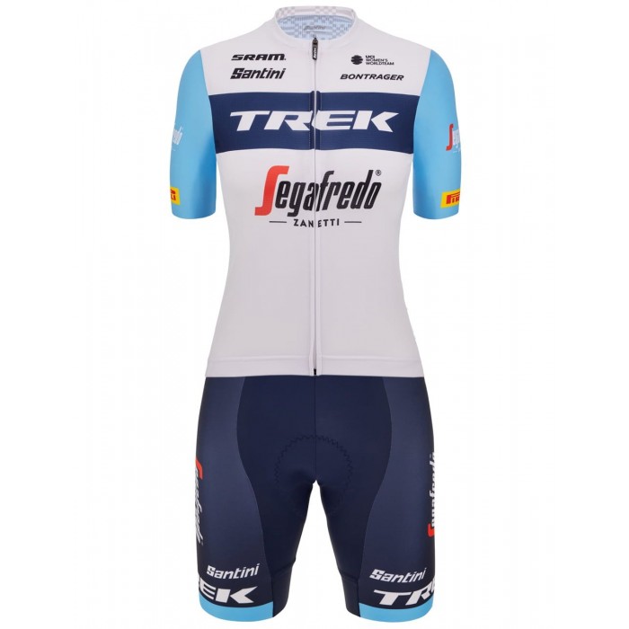 TREK-SEGAFREDO Damen Team 2023 Radsport Set(Radtrikot langer RV+Radhose)-Radsport-Profi-Team Radtrikot Kaufen