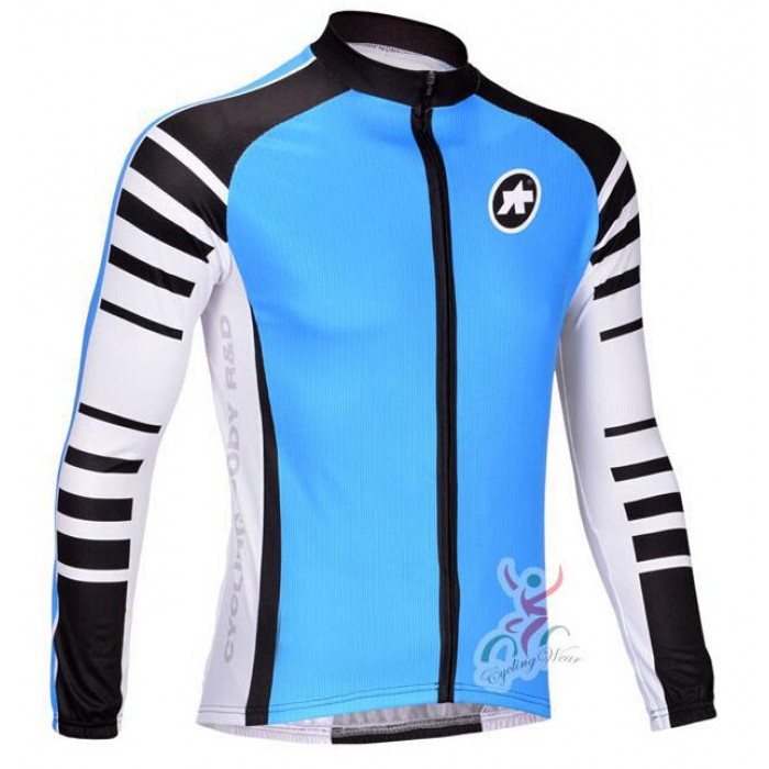 2015 ASSOS blau Fahrradtrikot Langarm Radtrikot Kaufen