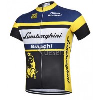 2015 Lamborghini Bianchi Radtrikot Kurzarm Radtrikot Kaufen