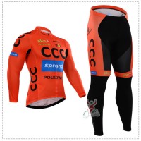2015 CCC Fahrradbekleidung Radtrikot Satz Langarm und Lange Fahrradhose Radtrikot Kaufen