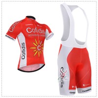 2015 Cofidis Fahrradbekleidung Satz Fahrradtrikot Kurzarm Trikot und Kurz Trägerhose Radtrikot Kaufen