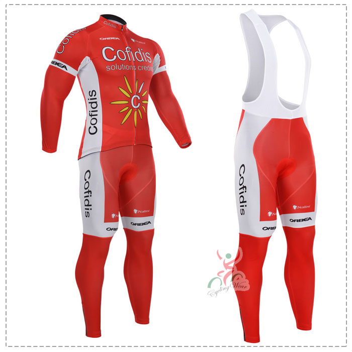 2015 Cofidis Fahrradbekleidung Radtrikot Satz Langarm und Lange Trägerhose Radtrikot Kaufen 2015 Cofidis Fahrradbekleidung Radtrikot Satz Langarm und Lange Trägerhose Radtrikot Kaufen