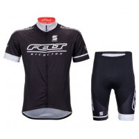 2015 Felt Radbekleidung Radtrikot Kurzarm und Fahrradhosen Kurz schwarz Radtrikot Kaufen