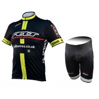 2015 Felt gelb Radbekleidung Radtrikot Kurzarm und Fahrradhosen Kurz Radtrikot Kaufen
