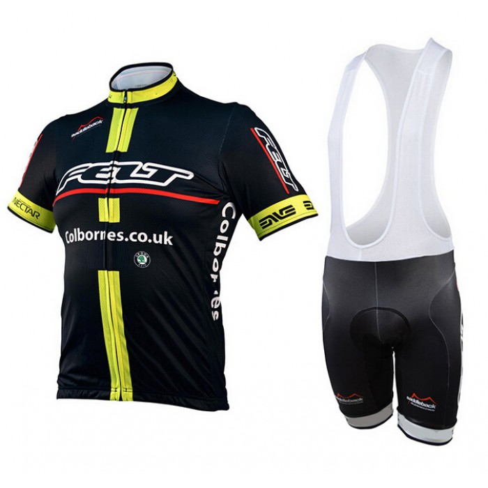 2015 Felt gelb Fahrradbekleidung Satz Fahrradtrikot Kurzarm Trikot und Kurz Trägerhose Radtrikot Kaufen