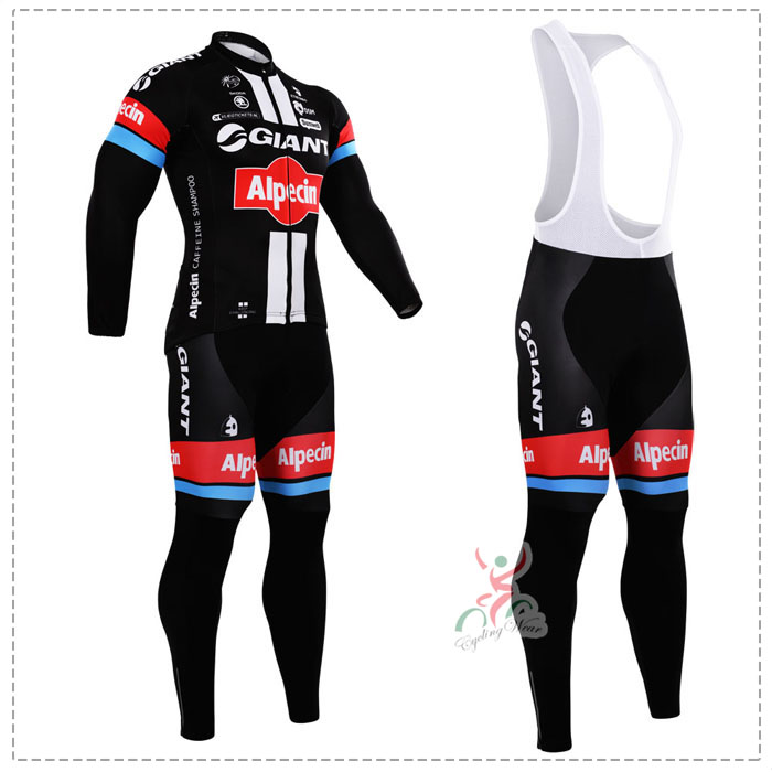 2015 Giant Fahrradbekleidung Radtrikot Satz Langarm und Lange Trägerhose Radtrikot Kaufen