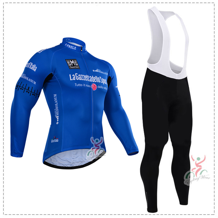 2015 Giro d'Italia Fahrradbekleidung Radtrikot Satz Langarm und Lange Trägerhose Radtrikot Kaufen