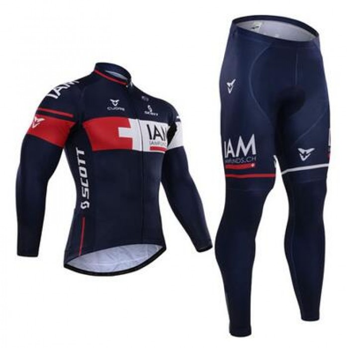 2015 IAM Fahrradbekleidung Radtrikot Satz Langarm und Lange Fahrradhose Radtrikot Kaufen