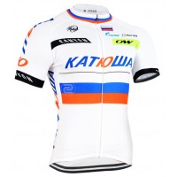 2015 Katusha Radtrikot Kurzarm valkoinen Radtrikot Kaufen