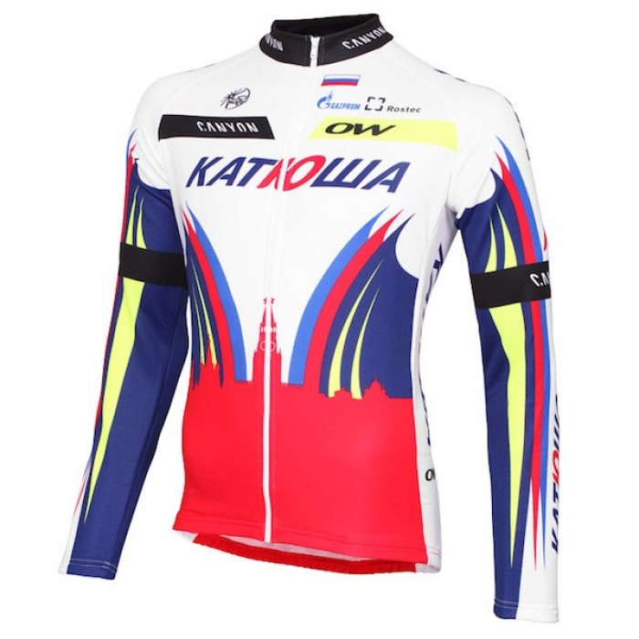 2015 Team Katusha Radtrikot Langarm Radtrikot Kaufen