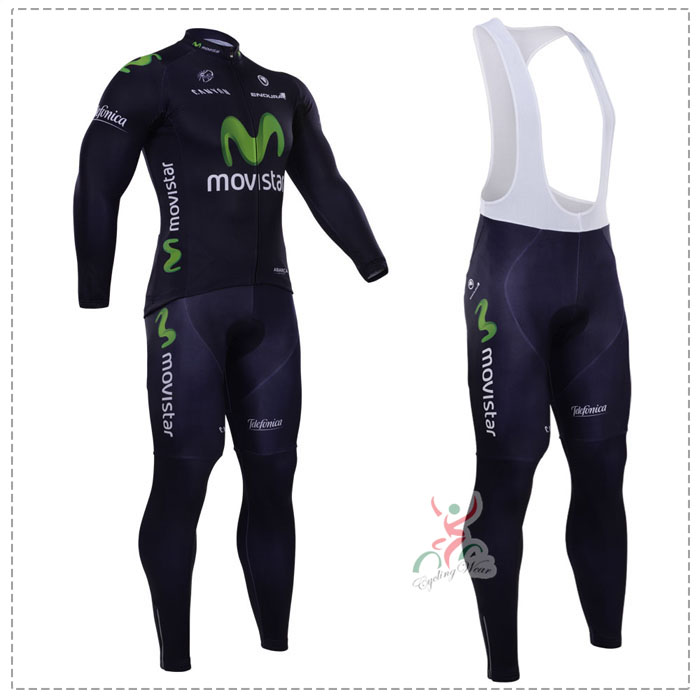 2015 Movistar Fahrradbekleidung Radtrikot Satz Langarm und Lange Trägerhose Radtrikot Kaufen 2015 Movistar Fahrradbekleidung Radtrikot Satz Langarm und Lange Trägerhose Radtrikot Kaufen