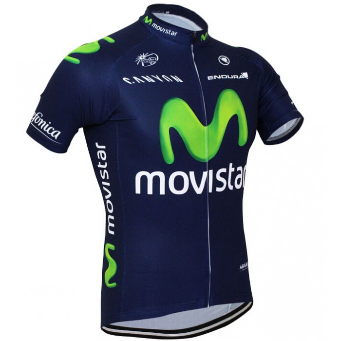 2015 Movistar Radtrikot Kurzarm Radtrikot Kaufen