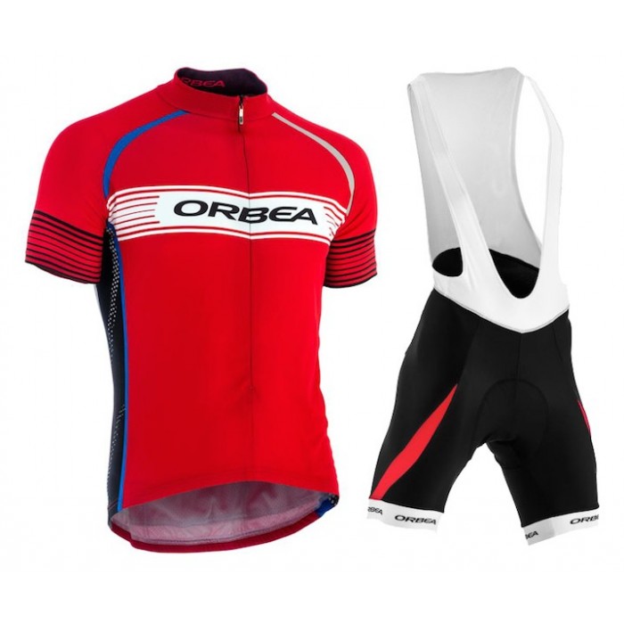 2015 Orbea Rot Fahrradbekleidung Satz Fahrradtrikot Kurzarm Trikot und Kurz Trägerhose Radtrikot Kaufen