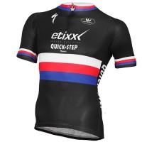 2015 Etixx Quick-Step Champion Tsjechisch Radtrikot Kurzarm Radtrikot Kaufen