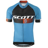 2015 Scott RC Pro Schwarz-Blau Radtrikot Kurzarm Radtrikot Kaufen