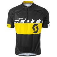 2015 Proteam Scott Schwarz-Gelb Radtrikot Kurzarm Radtrikot Kaufen