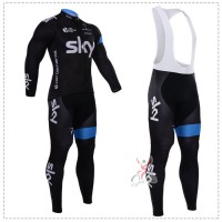 2015 SKY Fahrradbekleidung Radtrikot Satz Langarm und Lange Trägerhose Radtrikot Kaufen