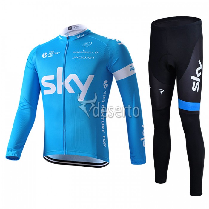 2015 Sky Fahrradbekleidung Radtrikot Satz Langarm und Lange Fahrradhose Radtrikot Kaufen 2015 Sky Fahrradbekleidung Radtrikot Satz Langarm und Lange Fahrradhose Radtrikot Kaufen