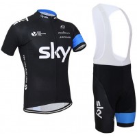 2015 Sky Fahrradbekleidung Satz Fahrradtrikot Kurzarm Trikot und Kurz Trägerhose Radtrikot Kaufen