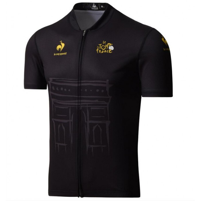 2015 Tour De France Radtrikot Kurzarm schwarz Radtrikot Kaufen