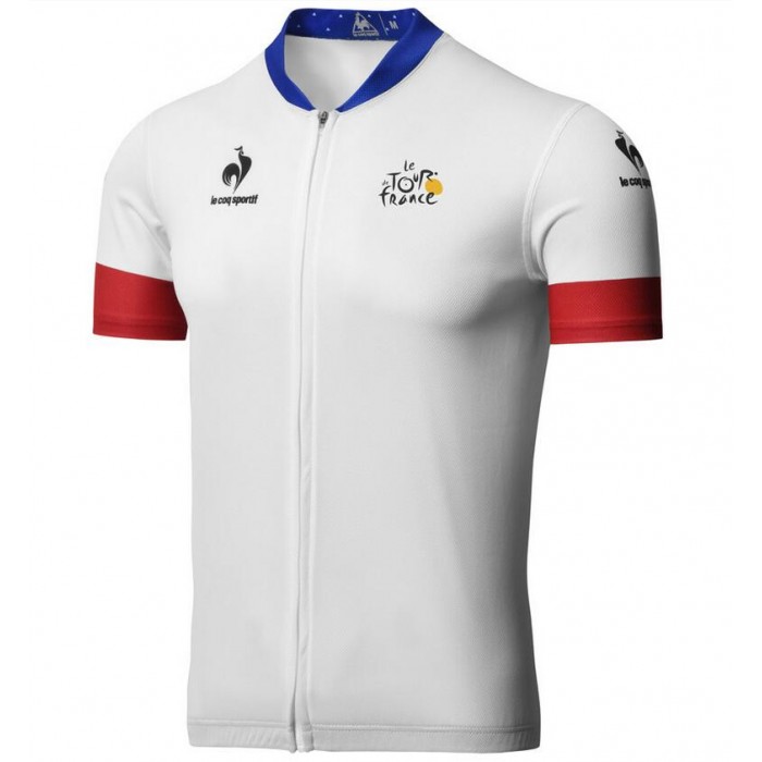2015 Tour De France Radtrikot Kurzarm Weiß Radtrikot Kaufen