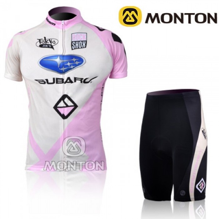 2011 SUBARU Damen Radbekleidung Radtrikot Kurzarm und Fahrradhosen Kurz Radtrikot Kaufen