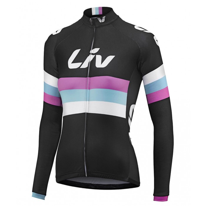 Damen LIV RACE DAY SS 2015 Long Black Fahrradtrikot Langarm Radtrikot Kaufen