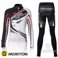 2011 Speed Damen Fahrradbekleidung Radtrikot Satz Langarm und Lange Fahrradhose Radtrikot Kaufen