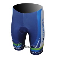 2013 Green Edge ORICA Kurz Radhose Blau Radtrikot Kaufen