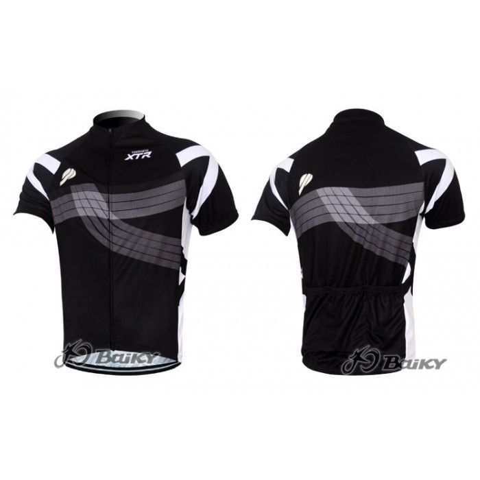 2012 Shimano XTR Radtrikot Kurzarm Schwarz Radtrikot Kaufen