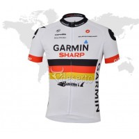 2013 Garmin Sharp Barracuda Deutsche Champion Radtrikot Kurzarm Weiß Radtrikot Kaufen