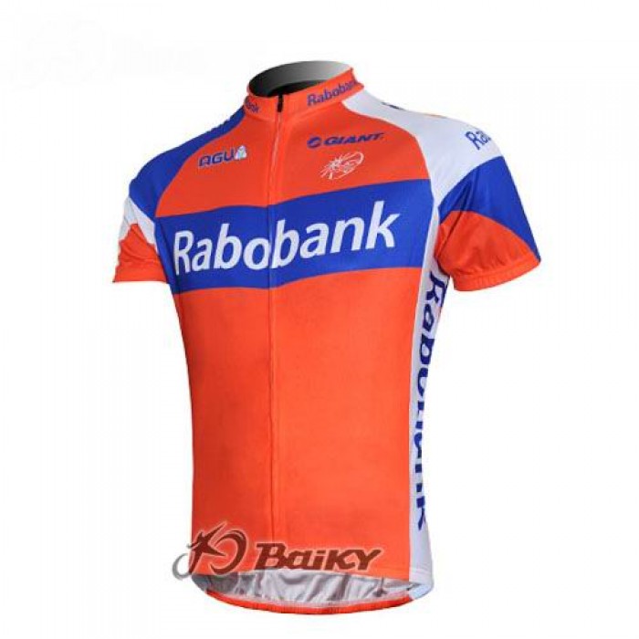 Rabobank Pro Team Radtrikot Kurzarm Orange Blau Radtrikot Kaufen