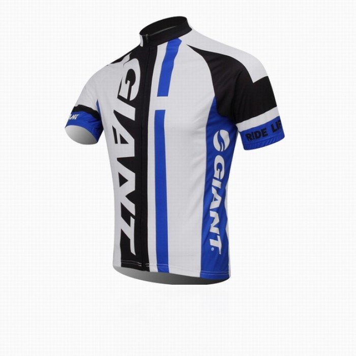 2014 Giant Radtrikot Kurzarm Schwarz Weiß Blau Radtrikot Kaufen