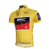 BMC 2011 Tour De France Radtrikot Kurzarm Gelb Radtrikot Kaufen