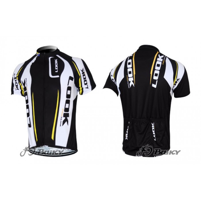 2012 Look Cycle Radtrikot Kurzarm Weiß Schwarz Radtrikot Kaufen