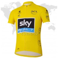 2013 Team Sky Gelbes Trikot Radtrikot Kurzarm Radtrikot Kaufen