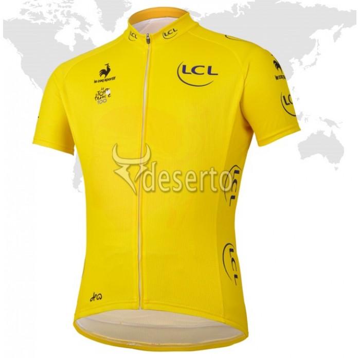 Tour de France le coq sportif Gelbes Trikot Radtrikot Kurzarm Radtrikot Kaufen