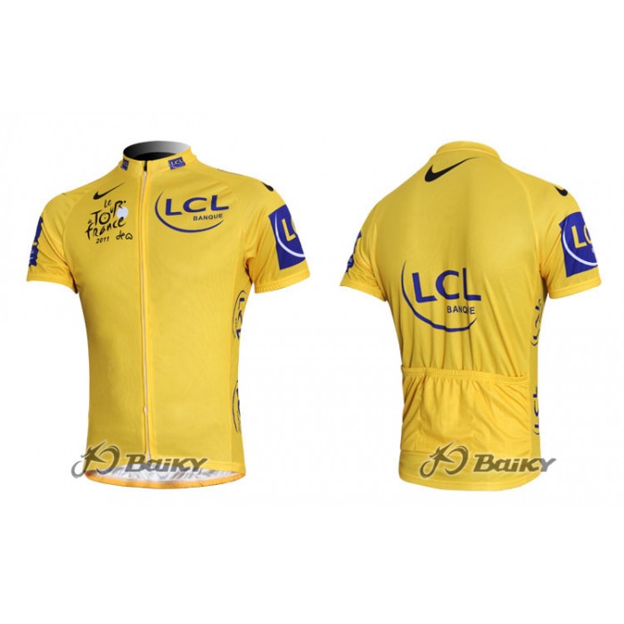 2011 Tour de France Radtrikot Kurzarm Gelbes Trikot Radtrikot Kaufen