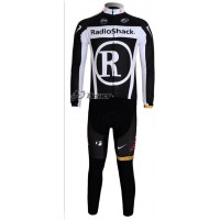 RadioShack Trek Nissan Livestrong Fahrradtrikot Langarm Weiß Schwarz Gelb Radtrikot Kaufen