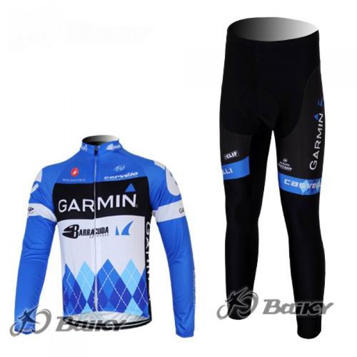 Garmin Barracuda Pro Team Radbekleidung Satz Fahrradtrikot Langarm und Lang Radhose Blau Weiß Radtrikot Kaufen Garmin Barracuda Pro Team Radbekleidung Satz Fahrradtrikot Langarm und Lang Radhose Blau Weiß Radtrikot Kaufen